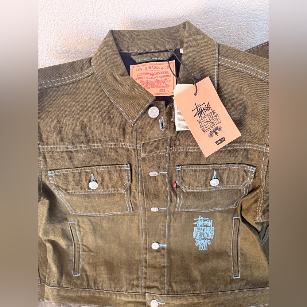 Levi's Khaki Green Denim Jacket